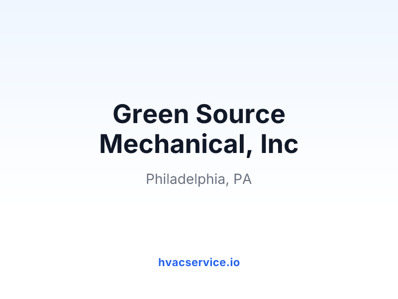 Green Source Mechanical, Inc