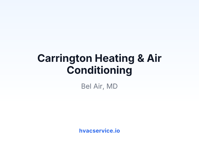 Carrington Heating & Air Conditioning