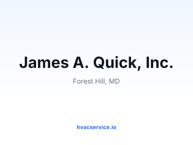James A. Quick, Inc.