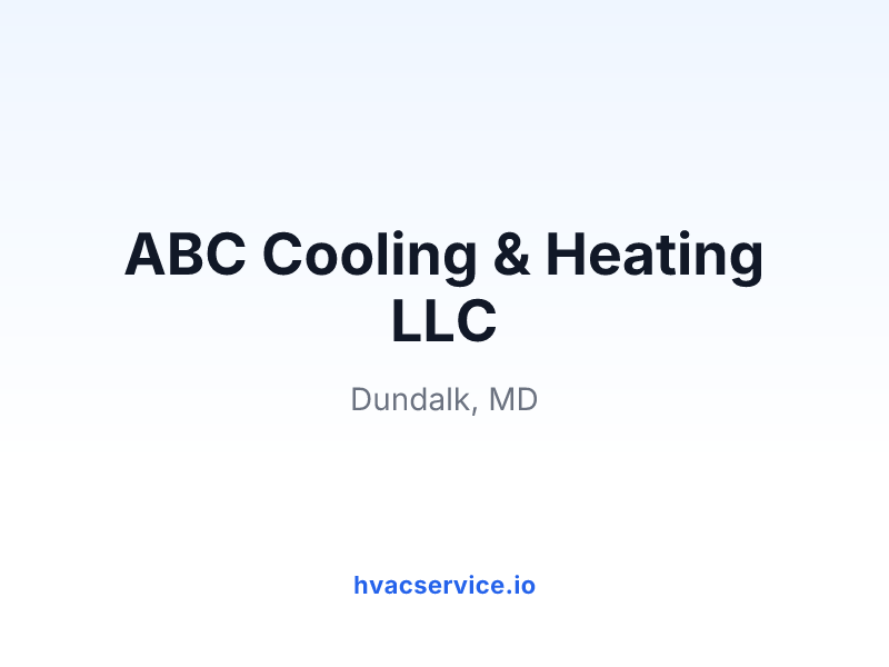ABC Cooling & Heating LLC