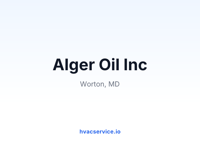 Alger Oil Inc