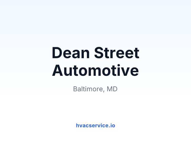 Dean Street Automotive