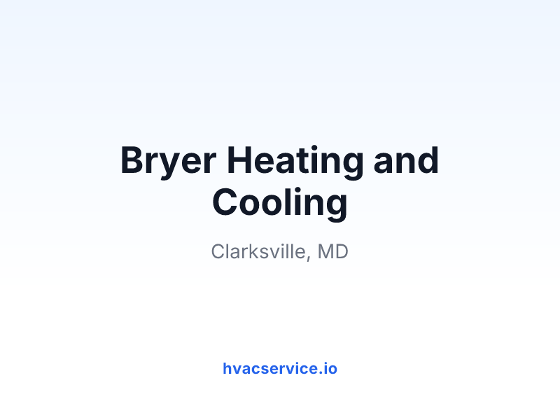 Bryer Heating and Cooling