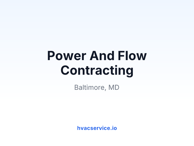 Power And Flow Contracting
