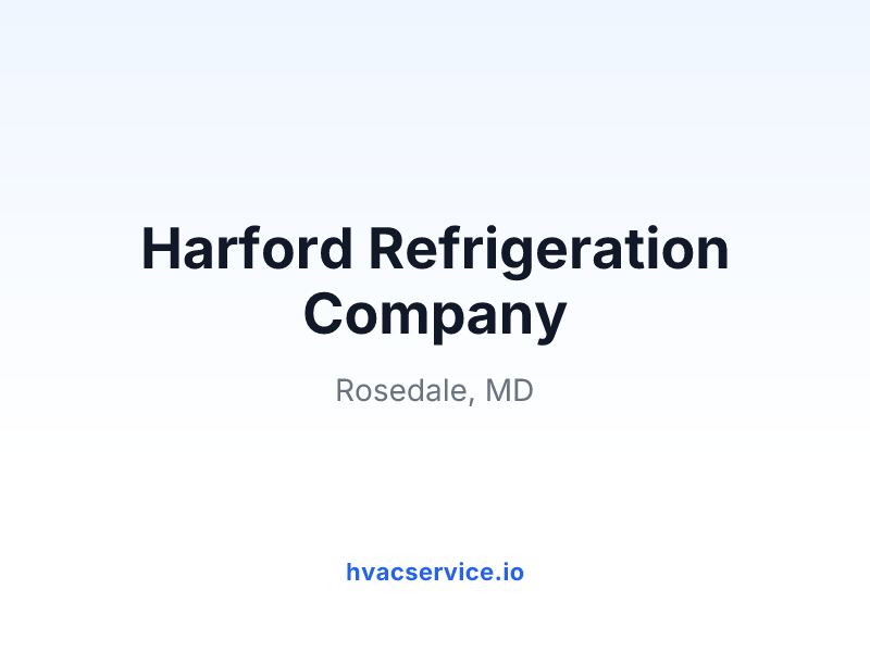 Harford Refrigeration Company