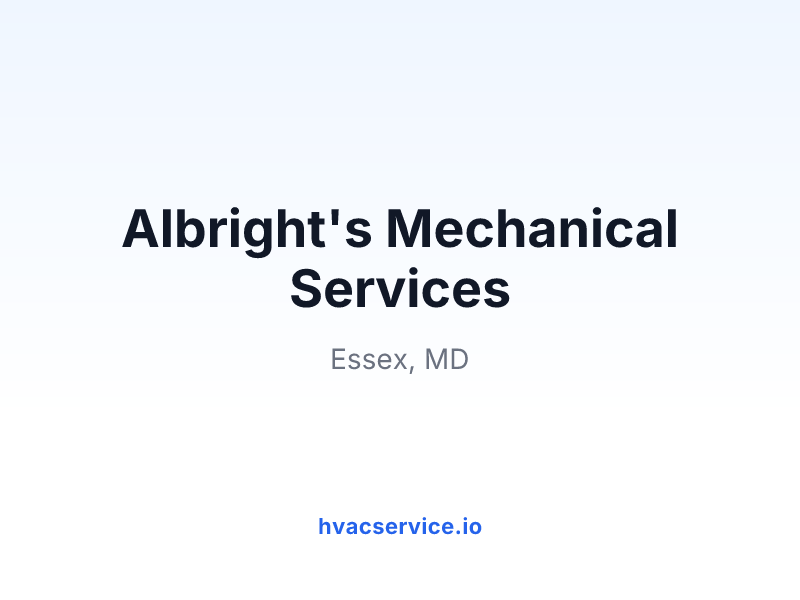 Albright's Mechanical Services