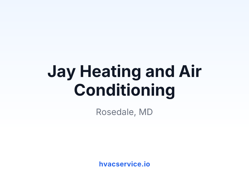 Jay Heating and Air Conditioning