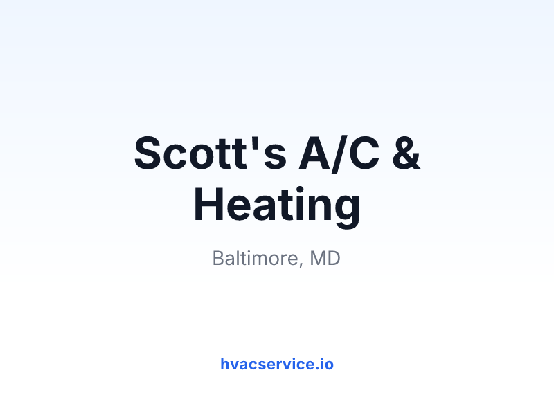Scott's A/C & Heating