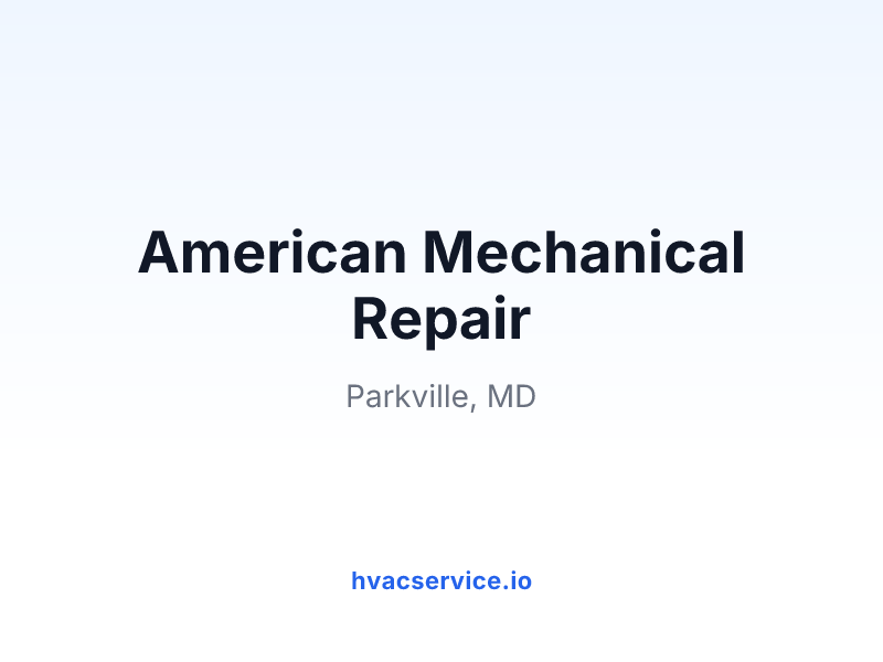 American Mechanical Repair
