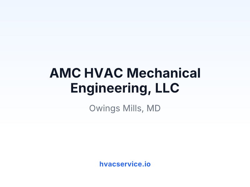 AMC HVAC Mechanical Engineering, LLC