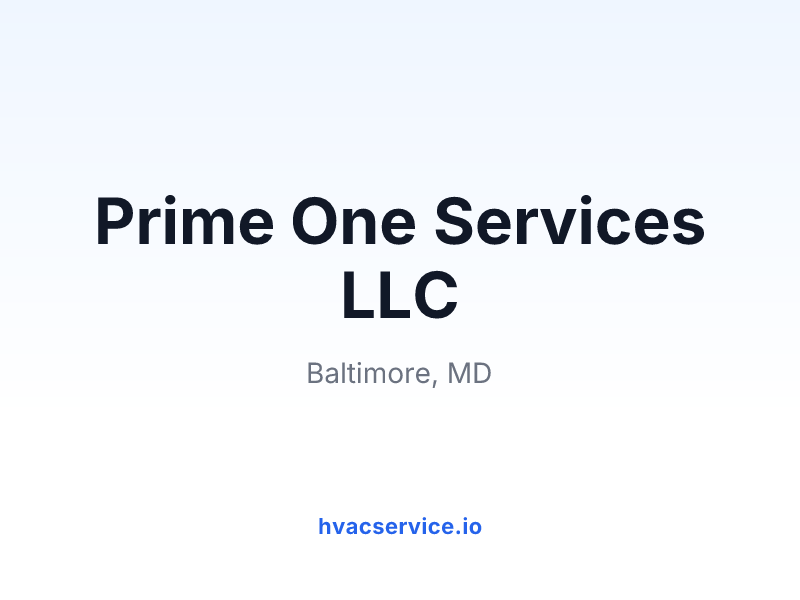 Prime One Services LLC