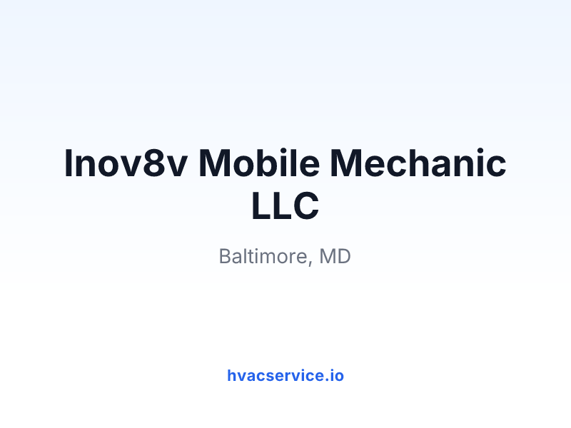Inov8v Mobile Mechanic LLC