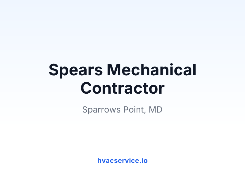 Spears Mechanical Contractor