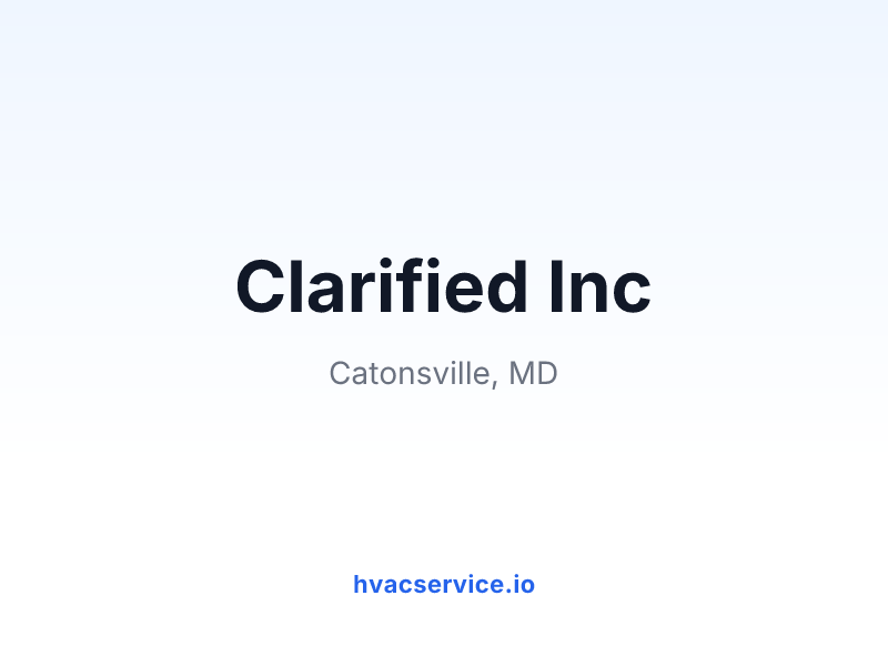 Clarified Inc