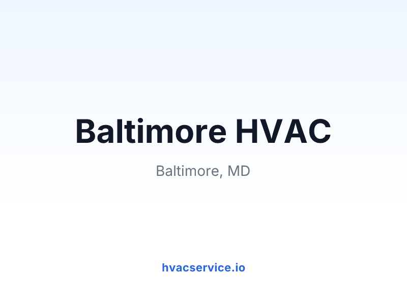 Baltimore HVAC