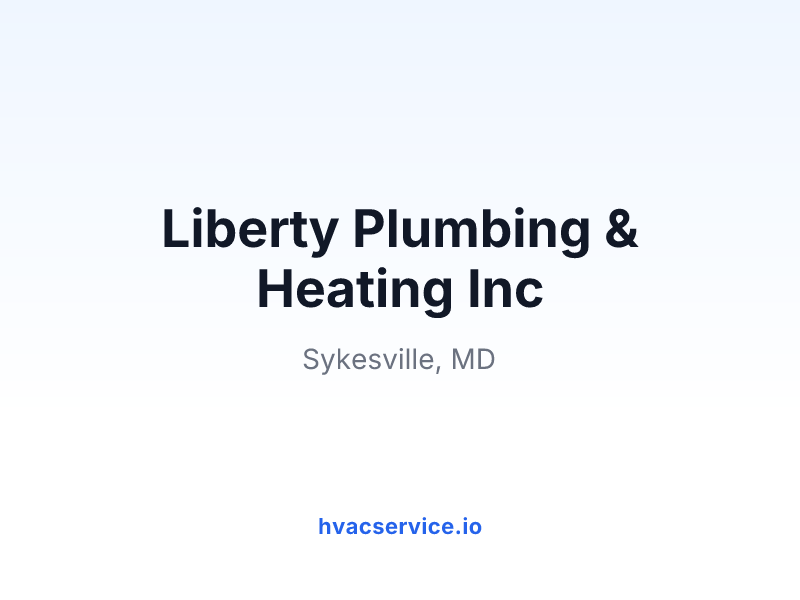Liberty Plumbing & Heating Inc