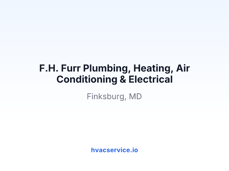 F.H. Furr Plumbing, Heating, Air Conditioning & Electrical
