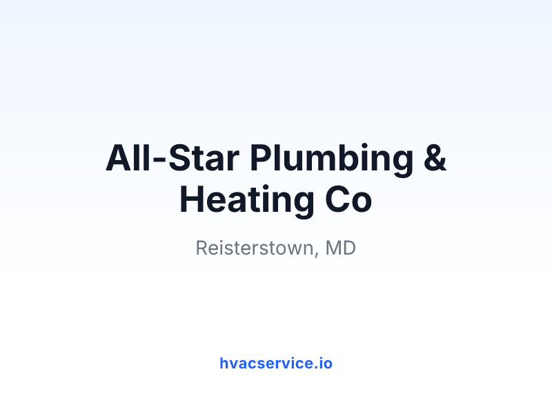 All-Star Plumbing & Heating Co