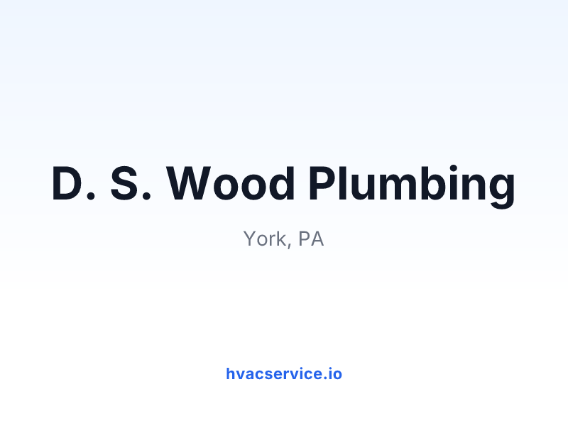 D. S. Wood Plumbing