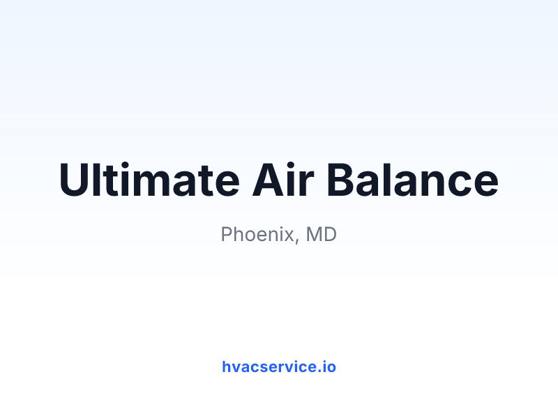 Ultimate Air Balance