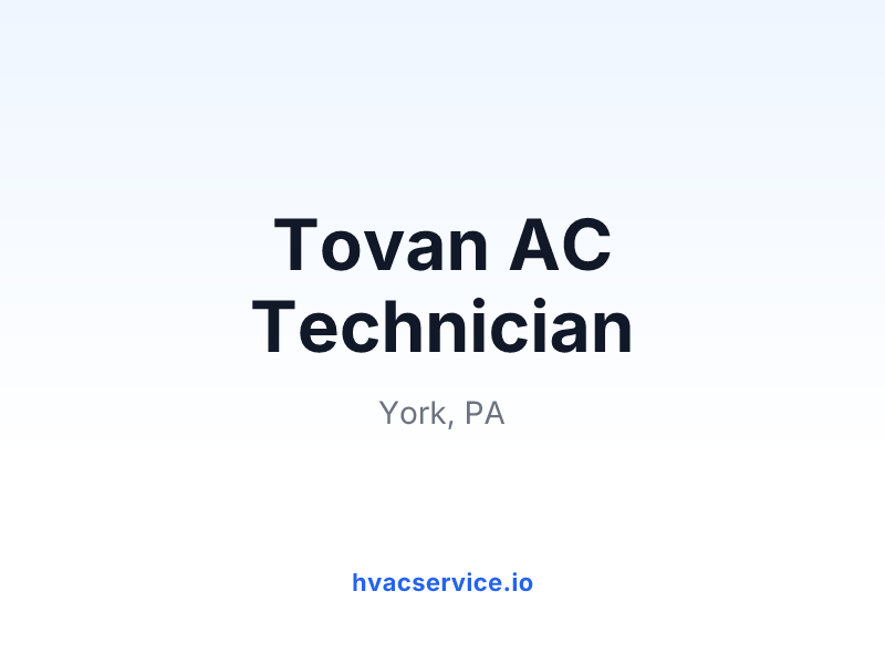 Tovan AC Technician