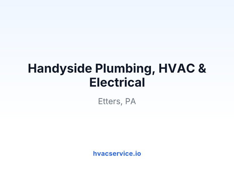 Handyside Plumbing, HVAC & Electrical