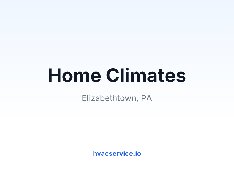 Home Climates
