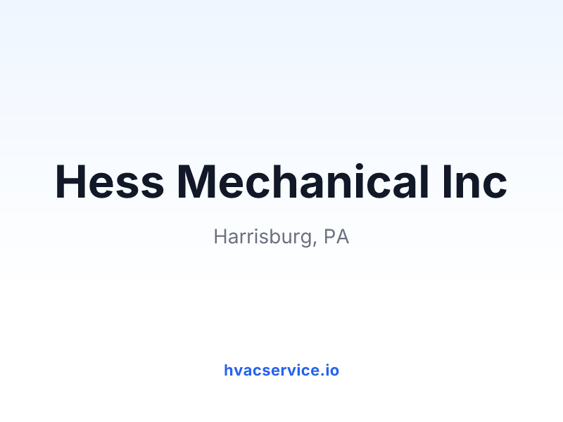 Hess Mechanical Inc