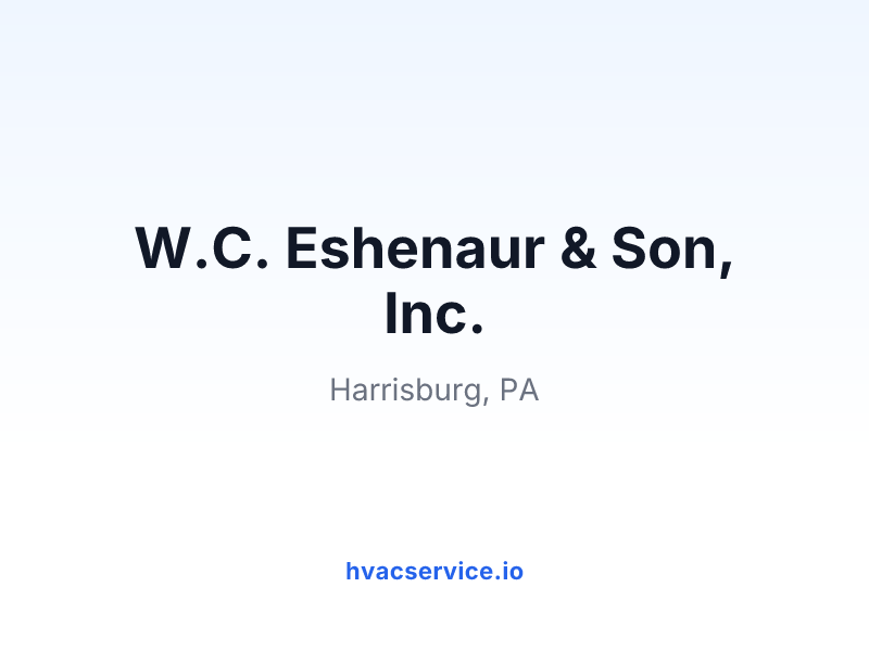 W.C. Eshenaur & Son, Inc.
