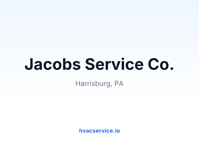 Jacobs Service Co.