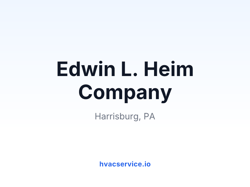 Edwin L. Heim Company