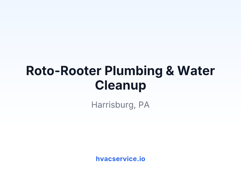 Roto-Rooter Plumbing & Water Cleanup