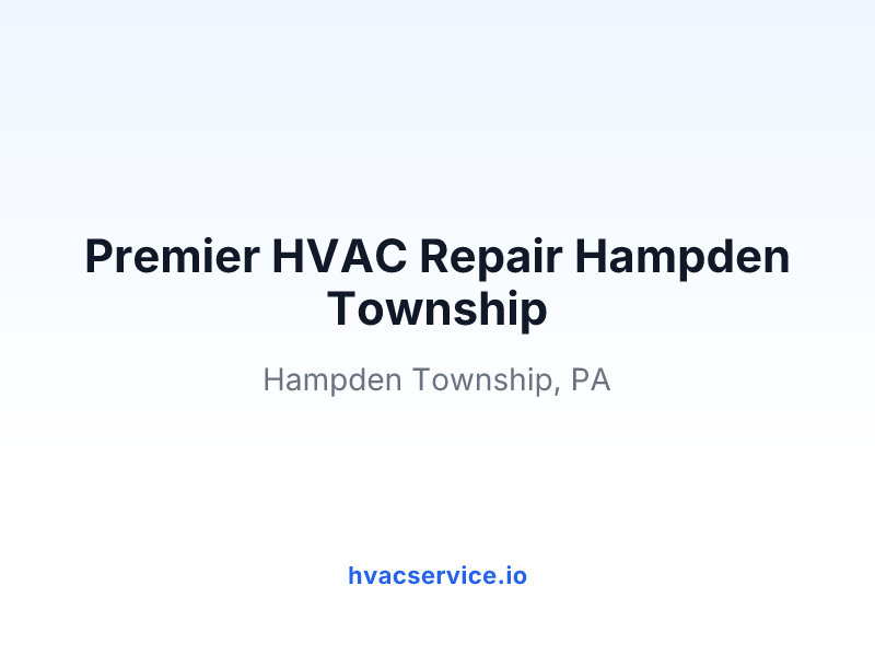 Premier HVAC Repair Hampden Township