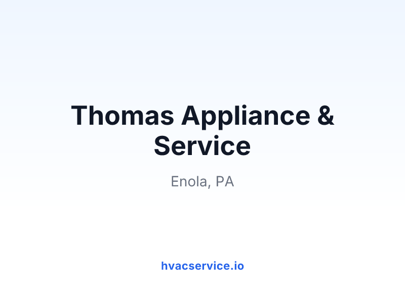 Thomas Appliance & Service