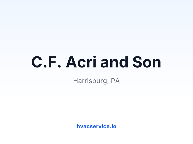 C.F. Acri and Son