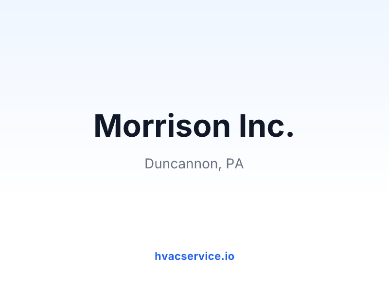Morrison Inc.