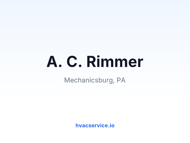 A. C. Rimmer