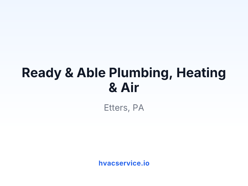 Ready & Able Plumbing, Heating & Air