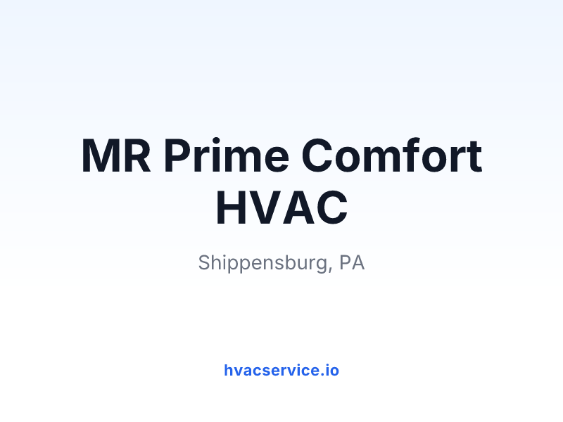 MR Prime Comfort HVAC