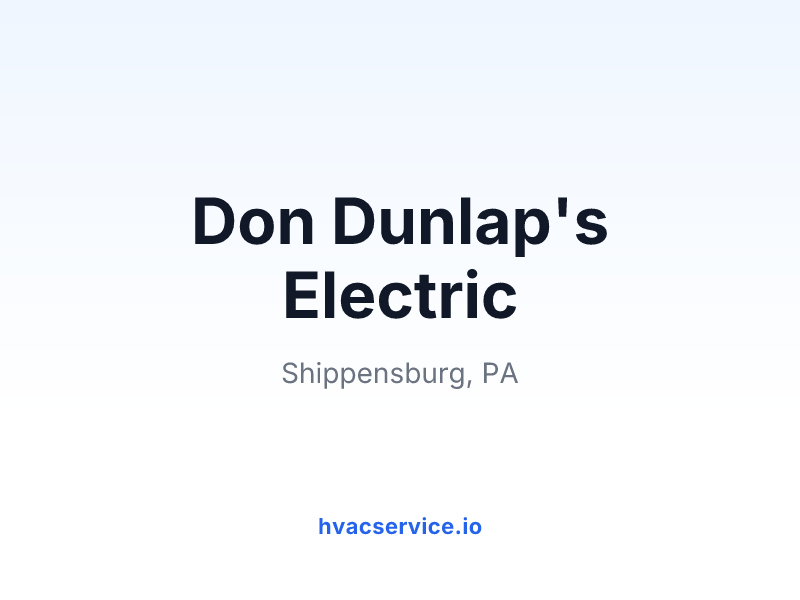 Don Dunlap's Electric