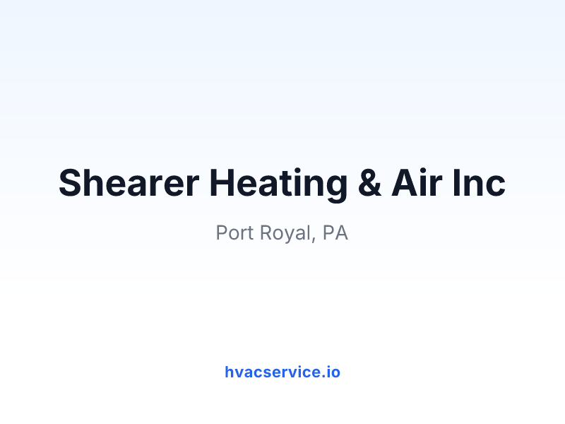 Shearer Heating & Air Inc