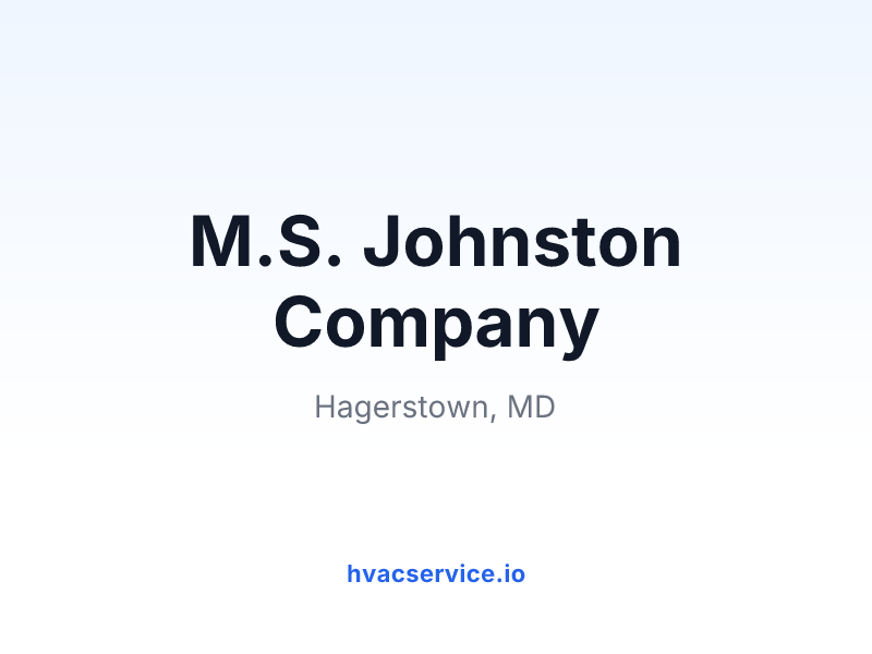 M.S. Johnston Company