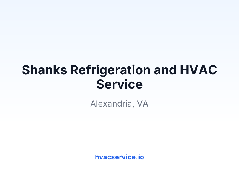 Shanks Refrigeration and HVAC Service