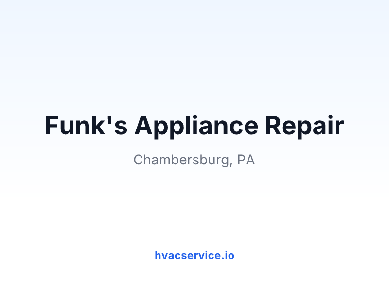 Funk's Appliance Repair