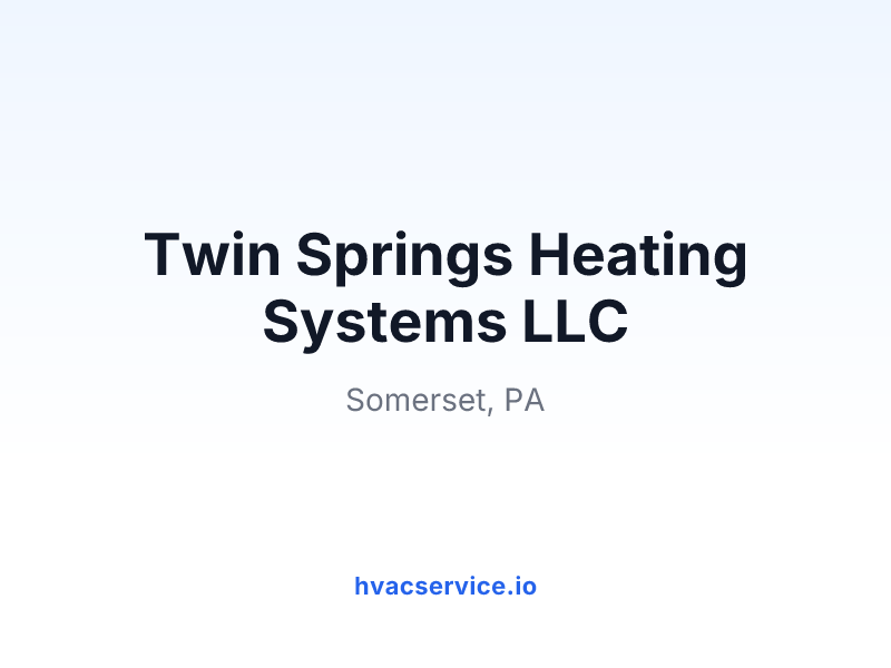 Twin Springs Heating Systems LLC