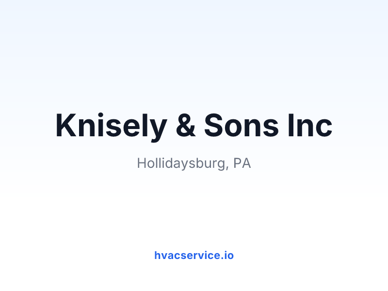 Knisely & Sons Inc