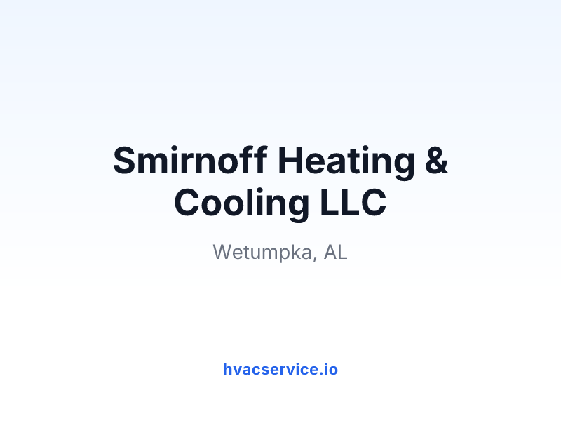 Smirnoff Heating & Cooling LLC