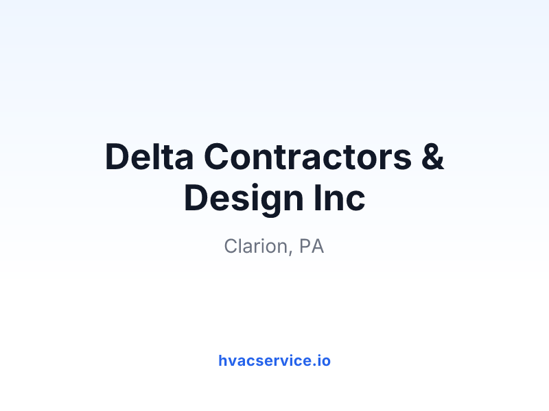 Delta Contractors & Design Inc
