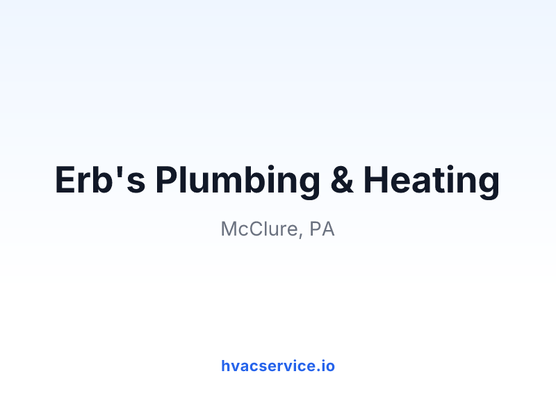 Erb's Plumbing & Heating