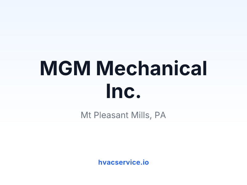 MGM Mechanical Inc.
